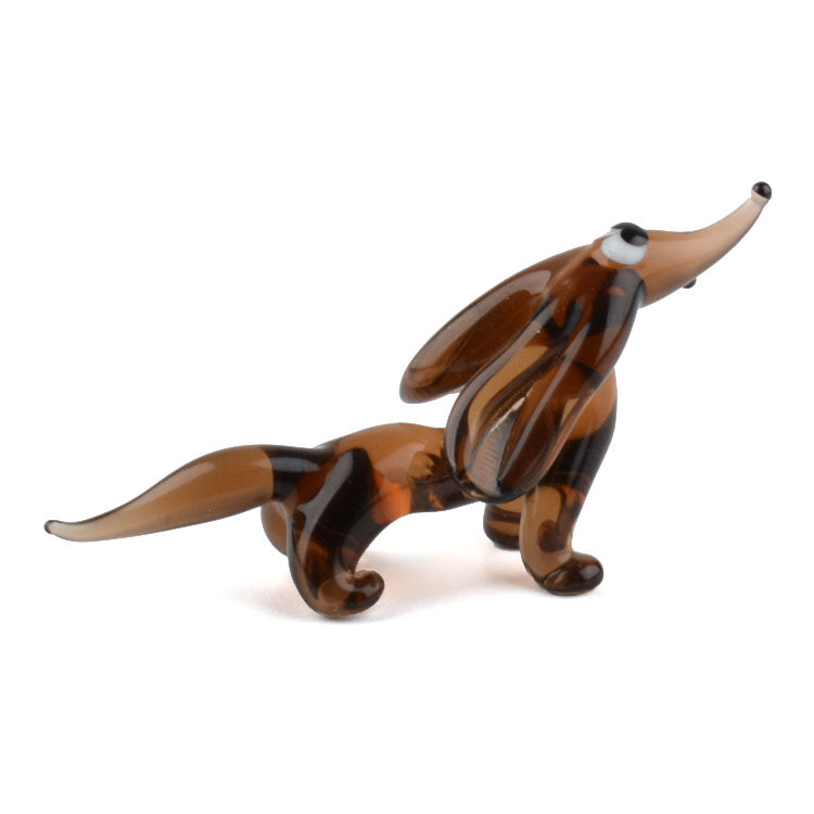 Small Dachshund Glass Figurine