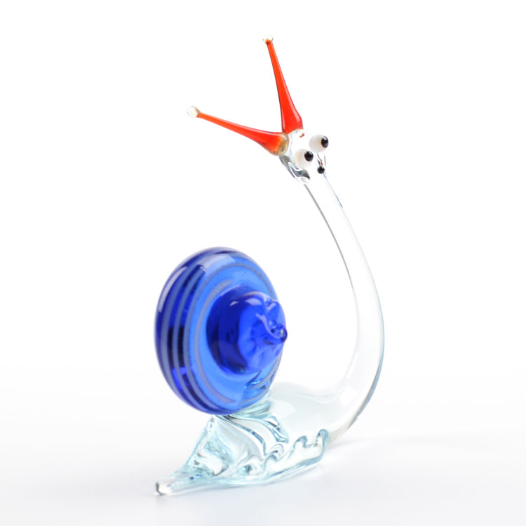 Delicate Snail Glass Figurine