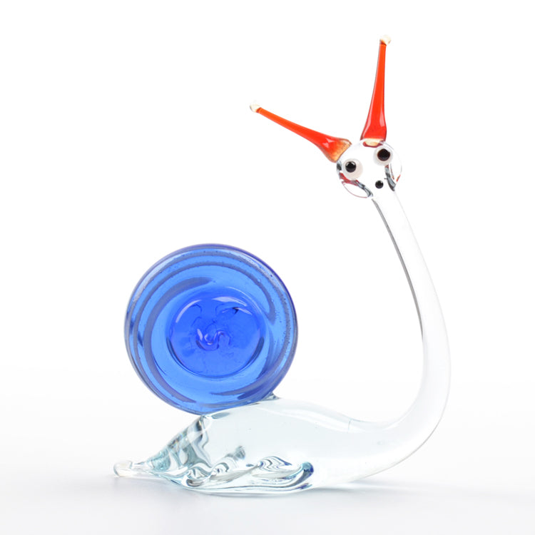 Delicate Snail Glass Figurine