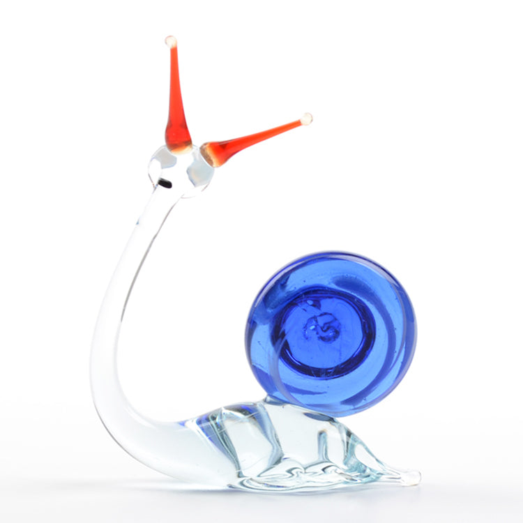Delicate Snail Glass Figurine
