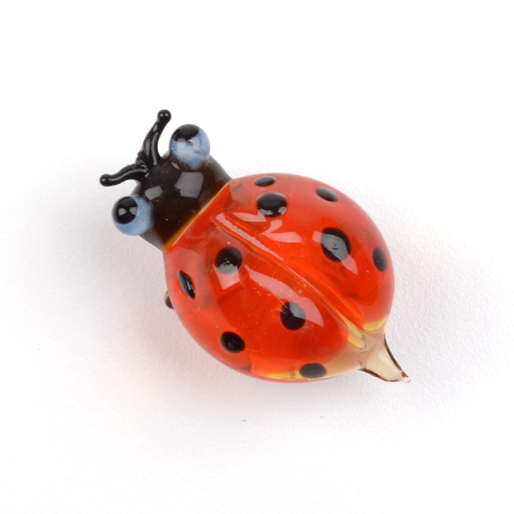 Cute Ladybug Glass Figurine
