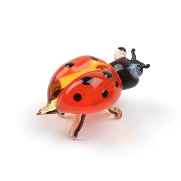 Cute Ladybug Glass Figurine