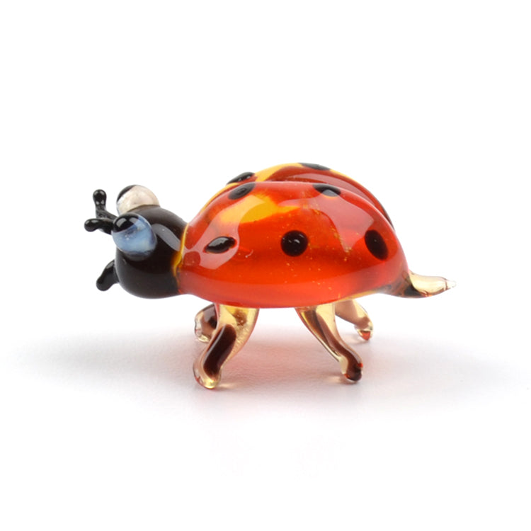 Cute Ladybug Glass Figurine