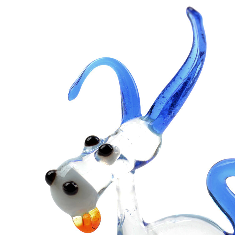 Silly Donkey Glass Figurine
