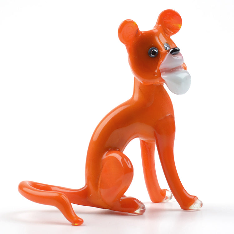 Careless Tiger Glass Figurine
