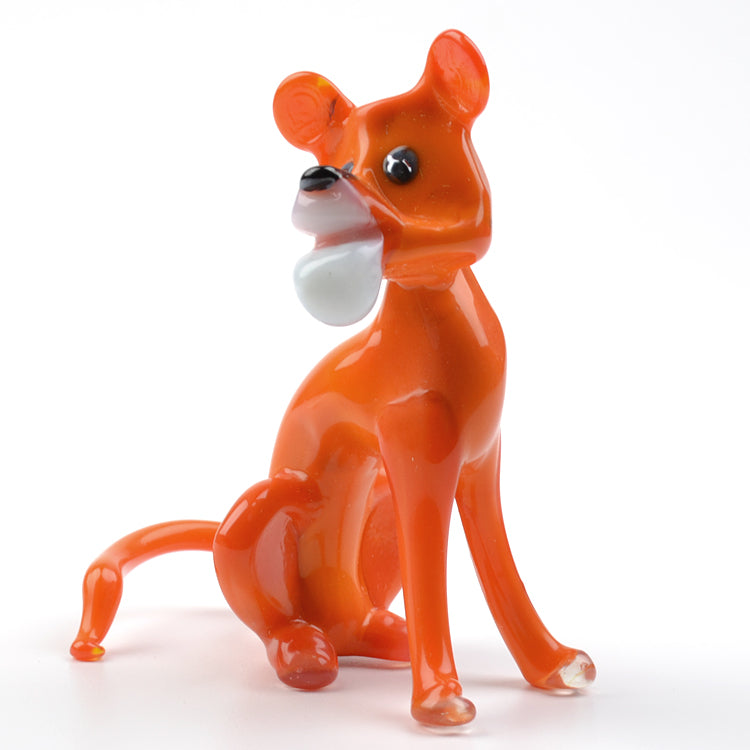Careless Tiger Glass Figurine