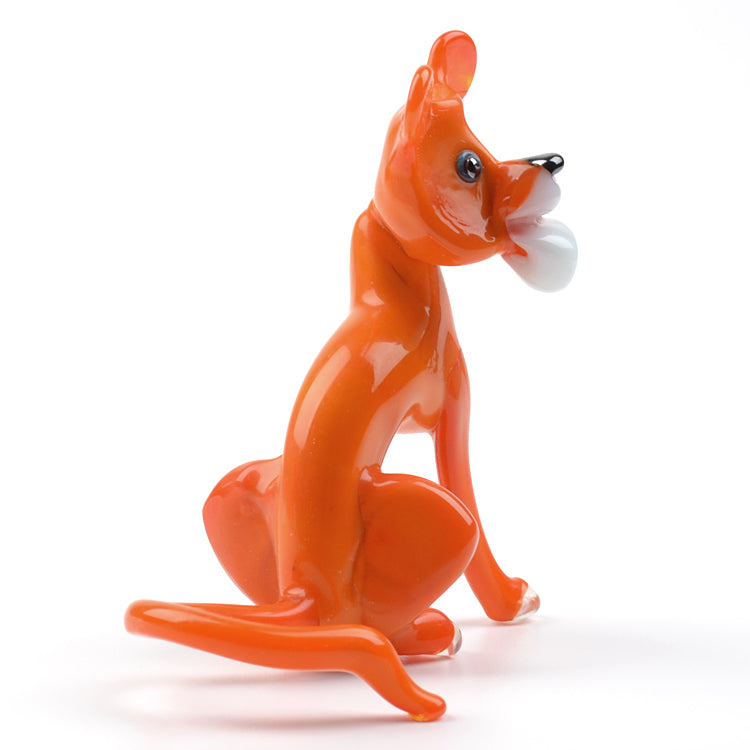 Careless Tiger Glass Figurine