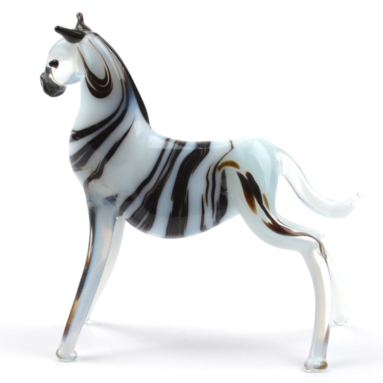 Zebra Glass Figurine