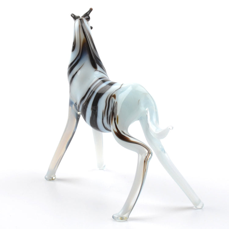 Zebra Glass Figurine