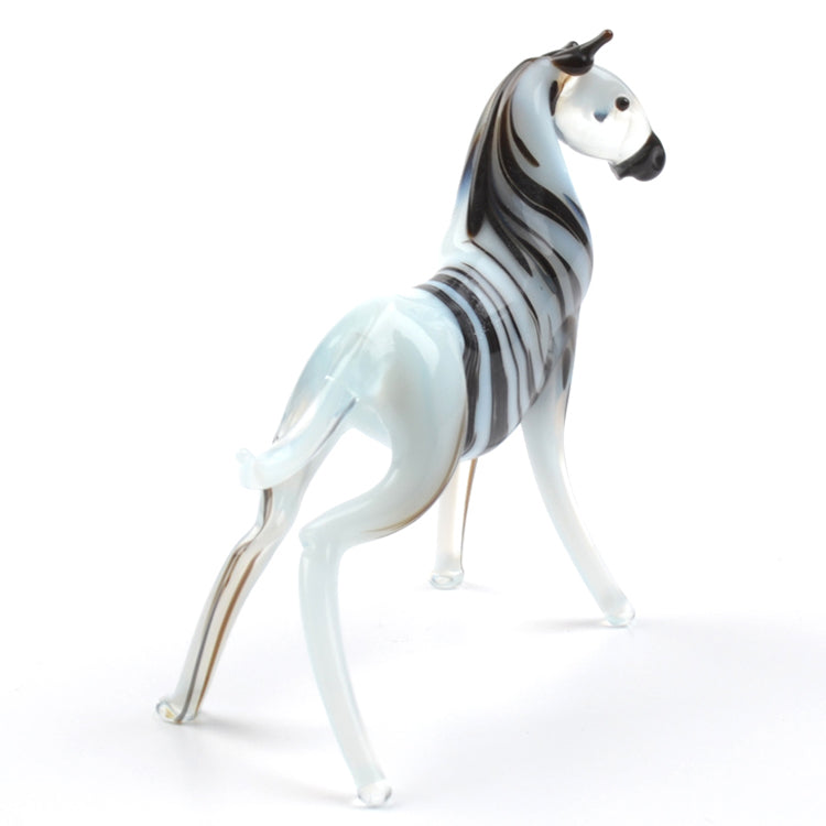 Zebra Glass Figurine