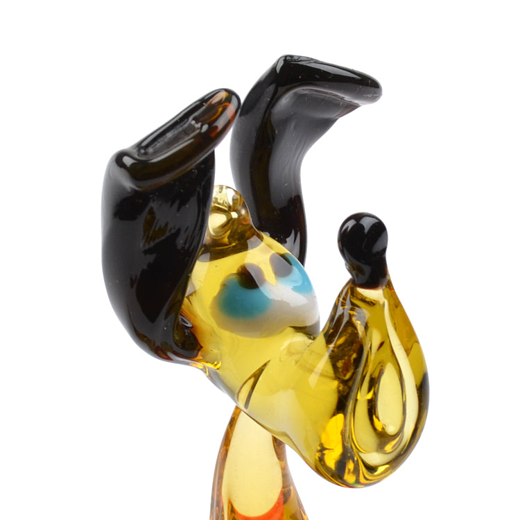 Goofy Dog Glass Figurine