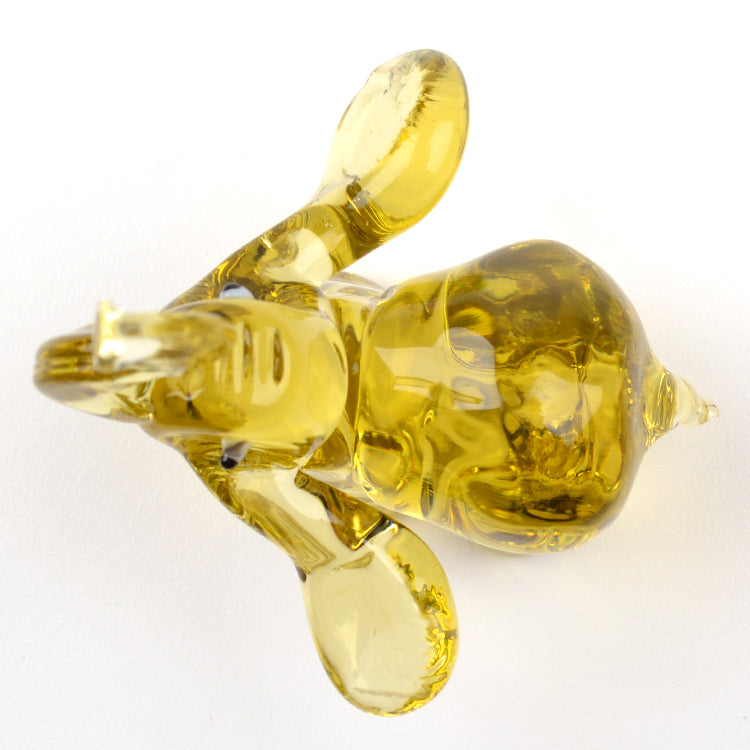 Glass Figurine of Happy Elephant