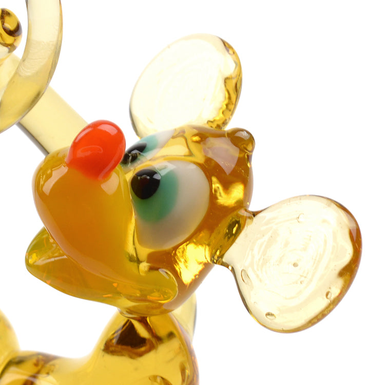 Funny Monkey Glass Figurine
