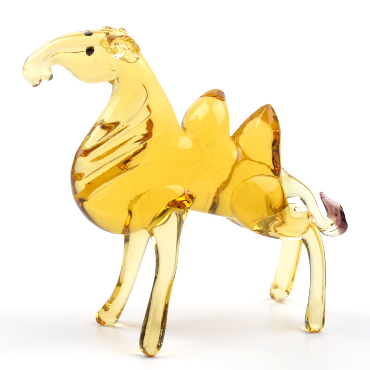 Camel Glass Figurine