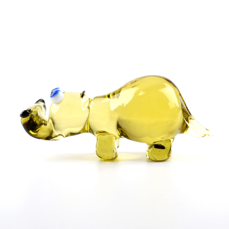 Happy Glass Hippo Family