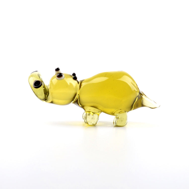 Happy Glass Hippo Family