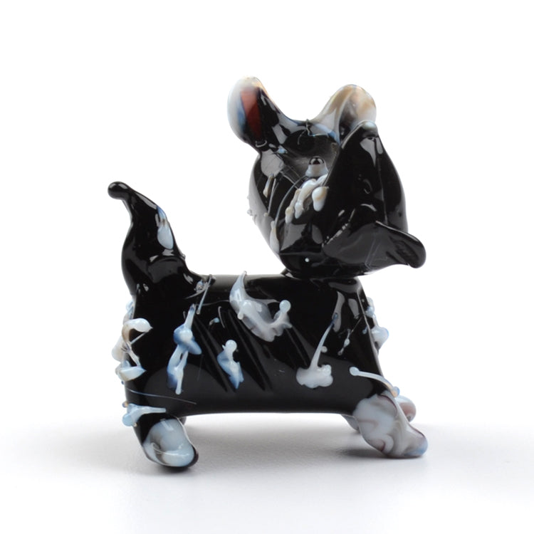 Black Scottish Terrier Glass Figurine