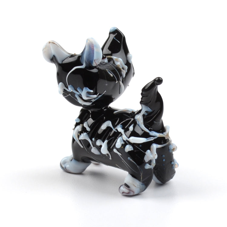 Black Scottish Terrier Glass Figurine