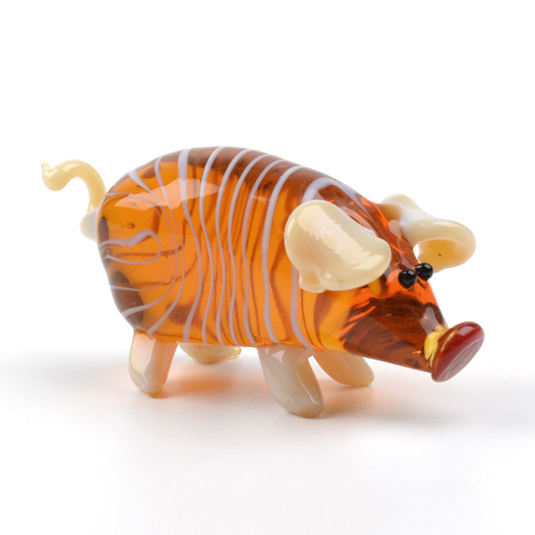 Pig Glass Figurine