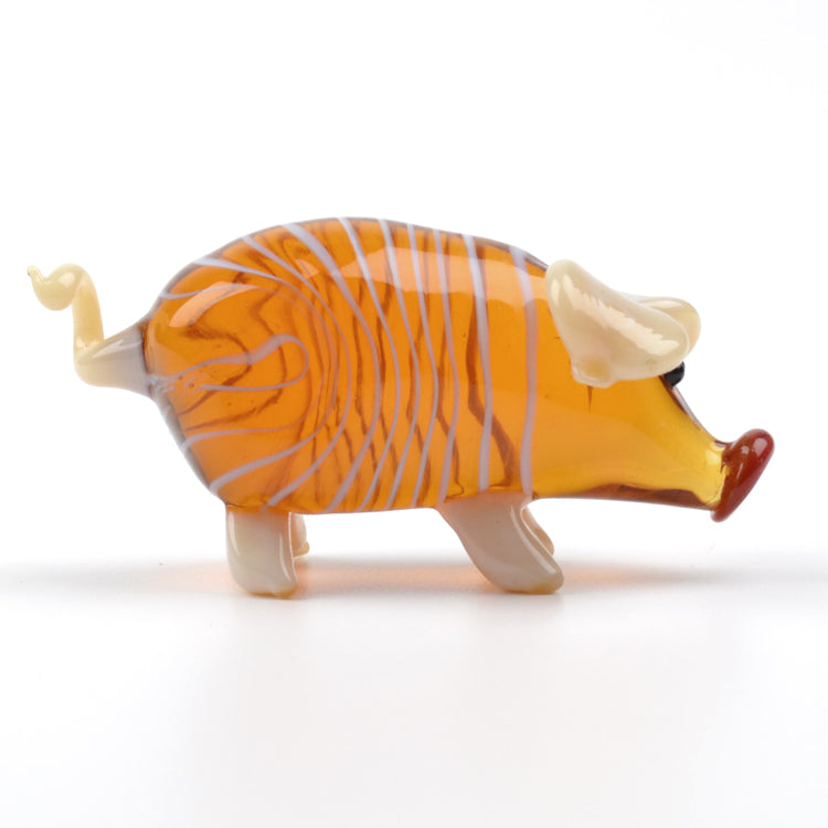 Pig Glass Figurine