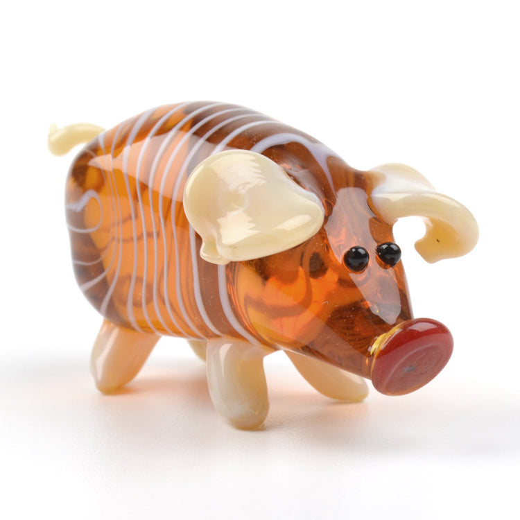 Pig Glass Figurine