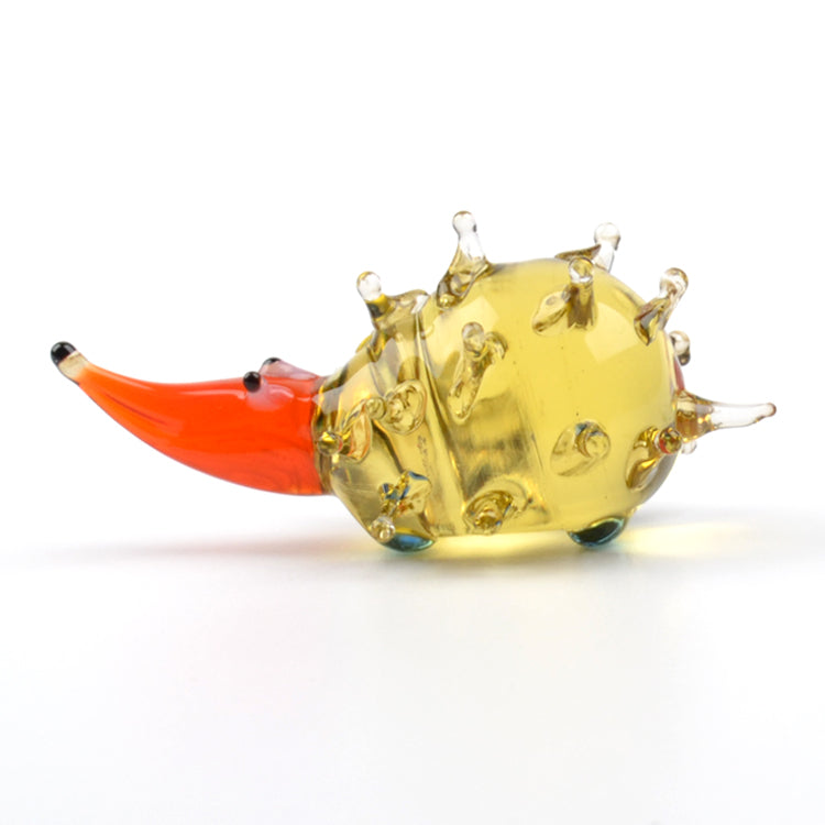 Small Hedgehog Glass Figurine
