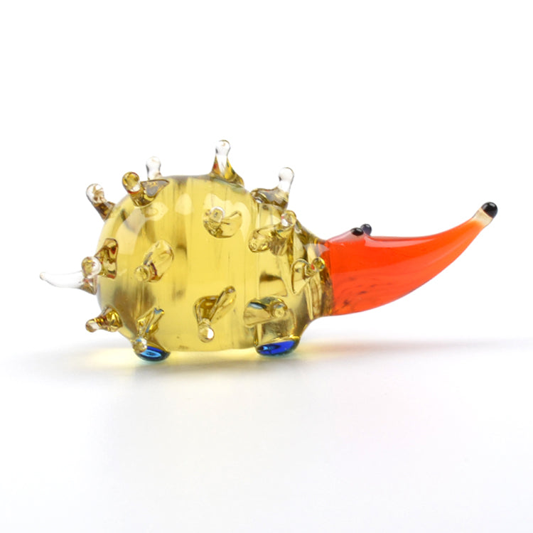 Small Hedgehog Glass Figurine