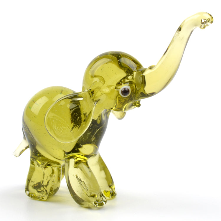 Hand Blown Glass Elephant
