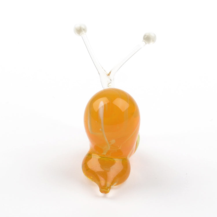 Curious Snail Glass Figurine