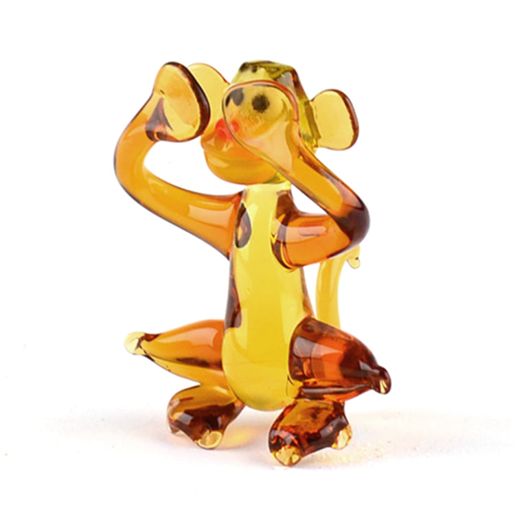 No See Monkey Glass Figurine