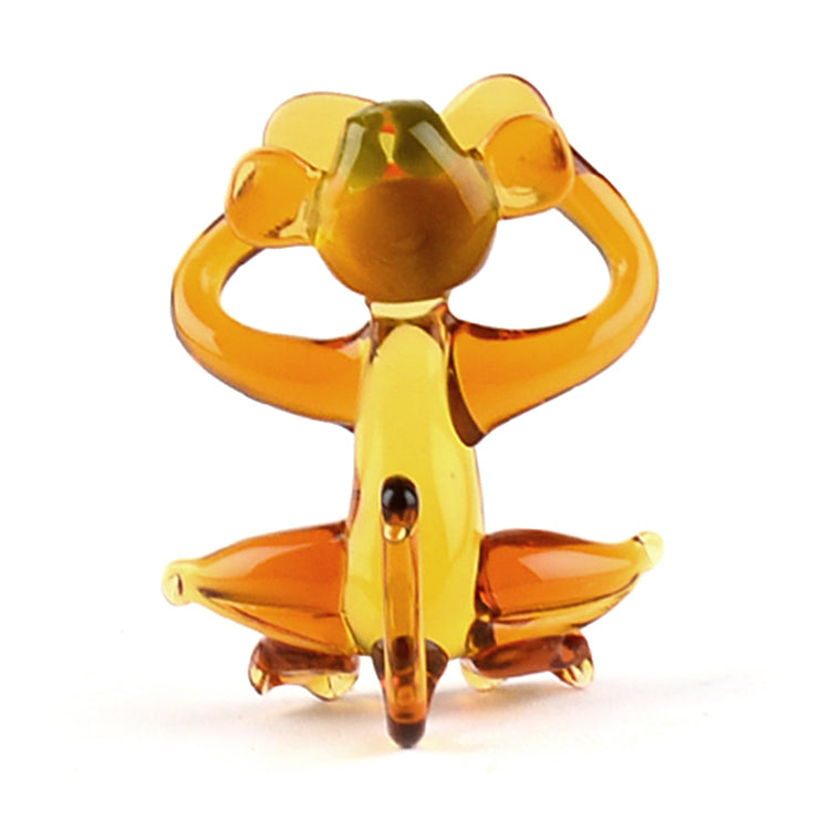 No See Monkey Glass Figurine