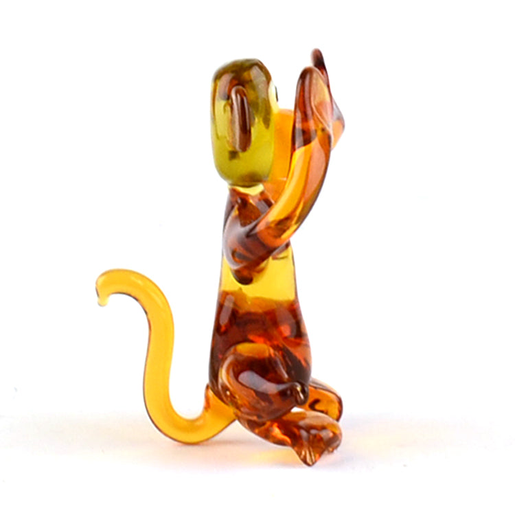 No See Monkey Glass Figurine