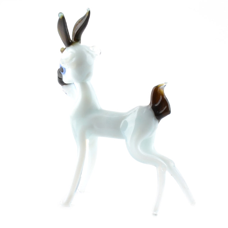 White Billy The Goat Glass Figurine