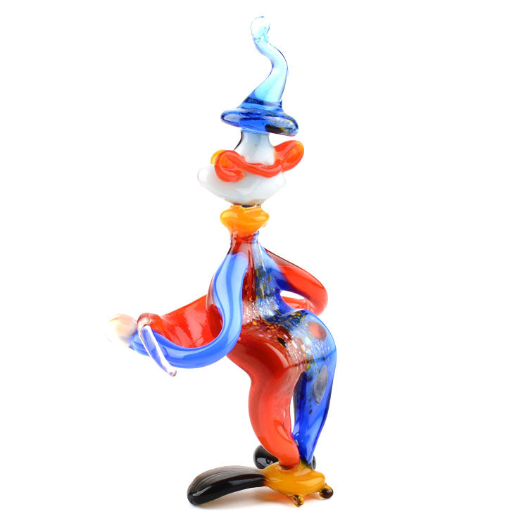 Circus Clown Glass Figurine