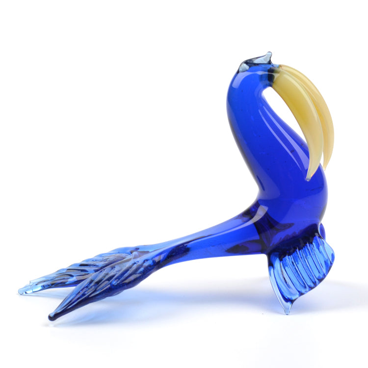 Blue Walrus Glass Figurine