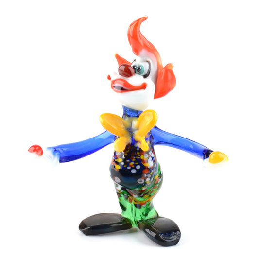 Juggling Clown Glass Figurine