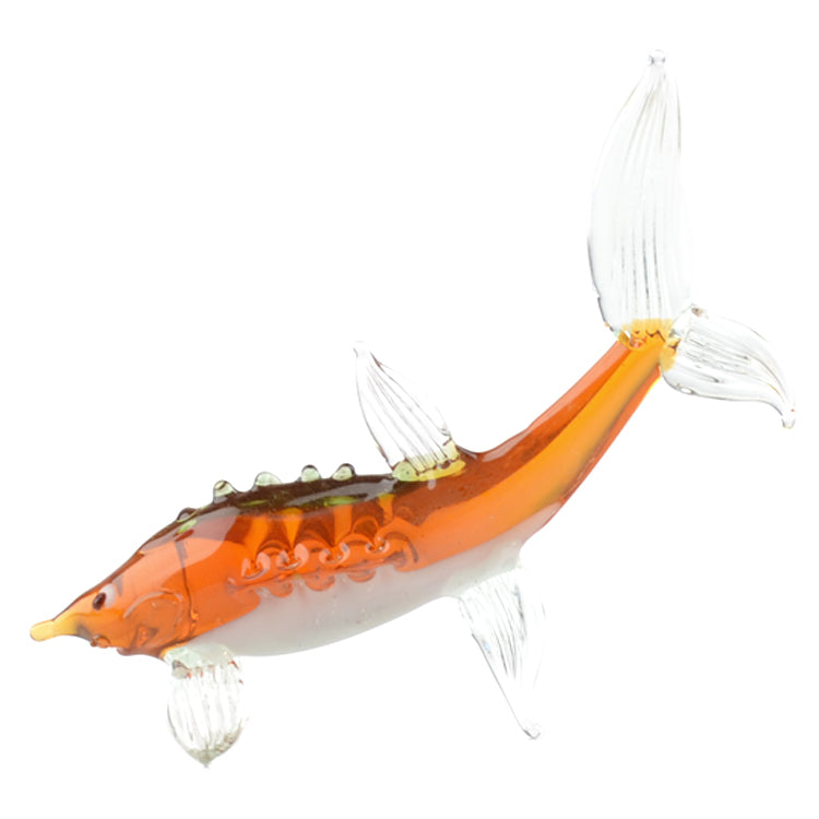 Fish Sturgeon Glass Figurine