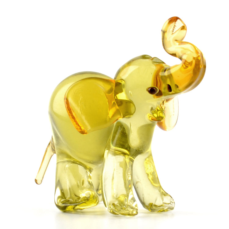 Elephant Glass Figurine