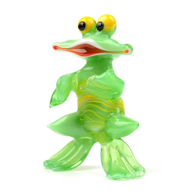 Dancing Green Glass Frog