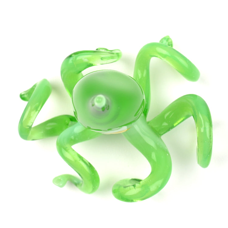 Green Octopus Glass Figurine