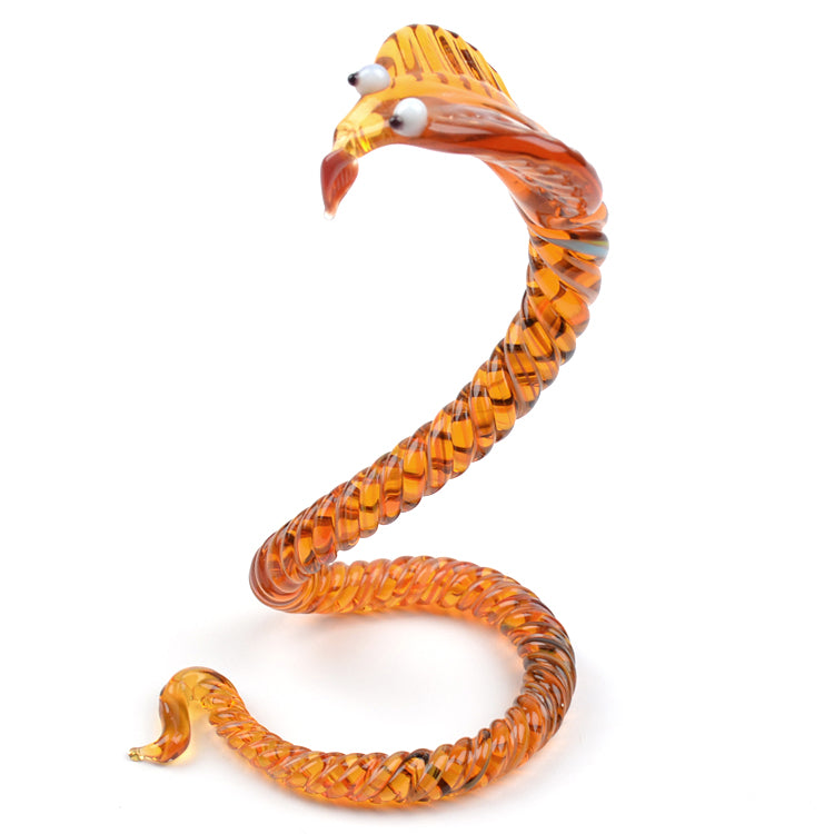 Twisted Cobra Glass Figurine