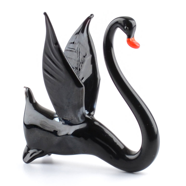 Black Swan Glass Figurine