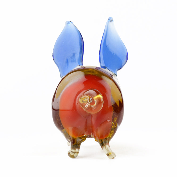 Wild Pig Glass Figurine