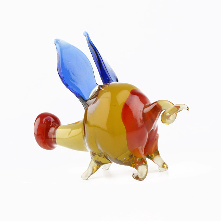 Wild Pig Glass Figurine