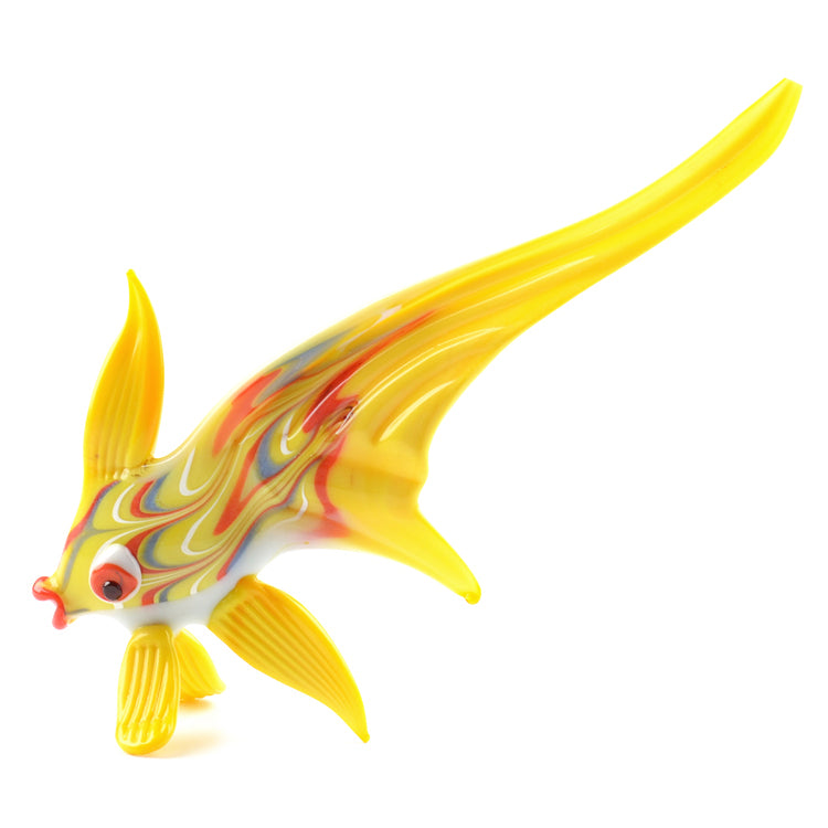 Yellow Fish Glass Figurine