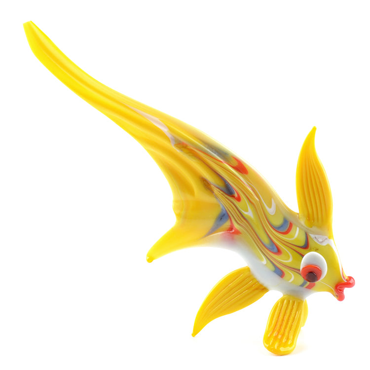 Yellow Fish Glass Figurine