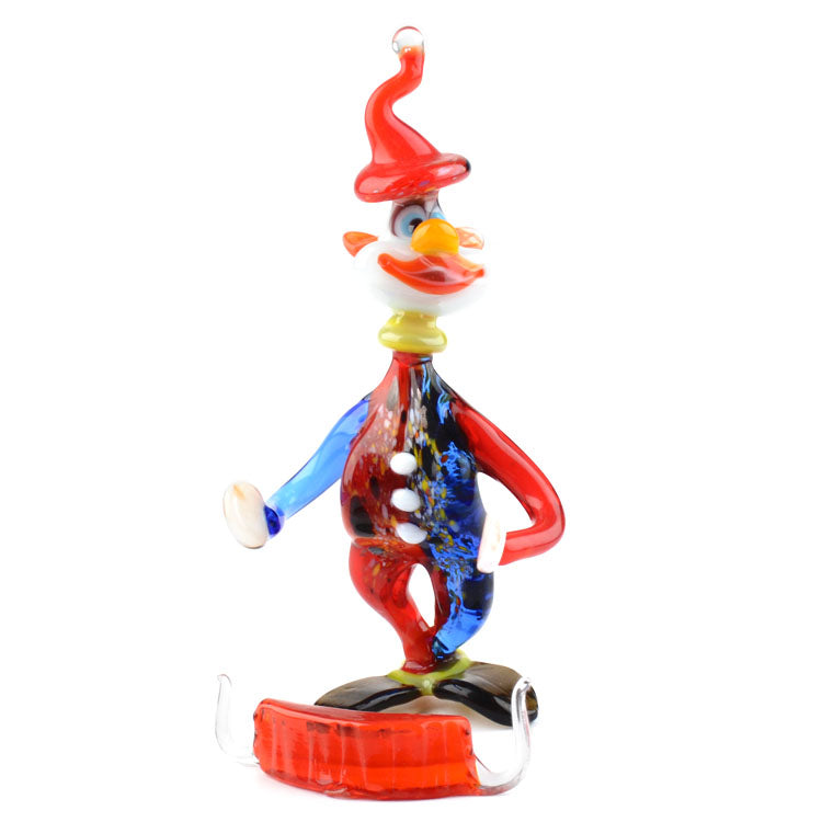 Bright Circus Clown with Accordion
