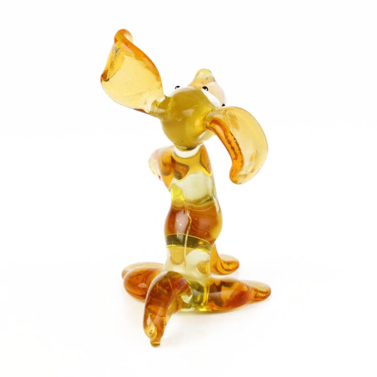 Silly Dog Glass Figurine