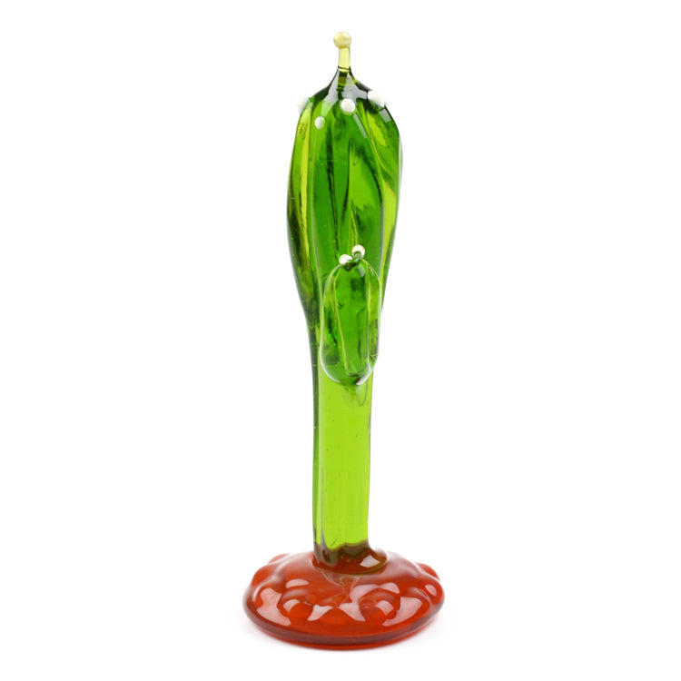 Tall Glass Saguaro Cactus Figurine