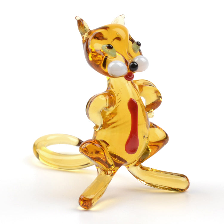 Cat Boss Glass Figurine